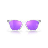 Lunettes de soleil Oakley Frogskins - verres Prizm Violet, monture Polished Clear