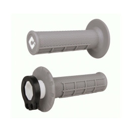 Revêtements ODI MX V2 Lock-On semi-gauffré - gris | Oxmoto