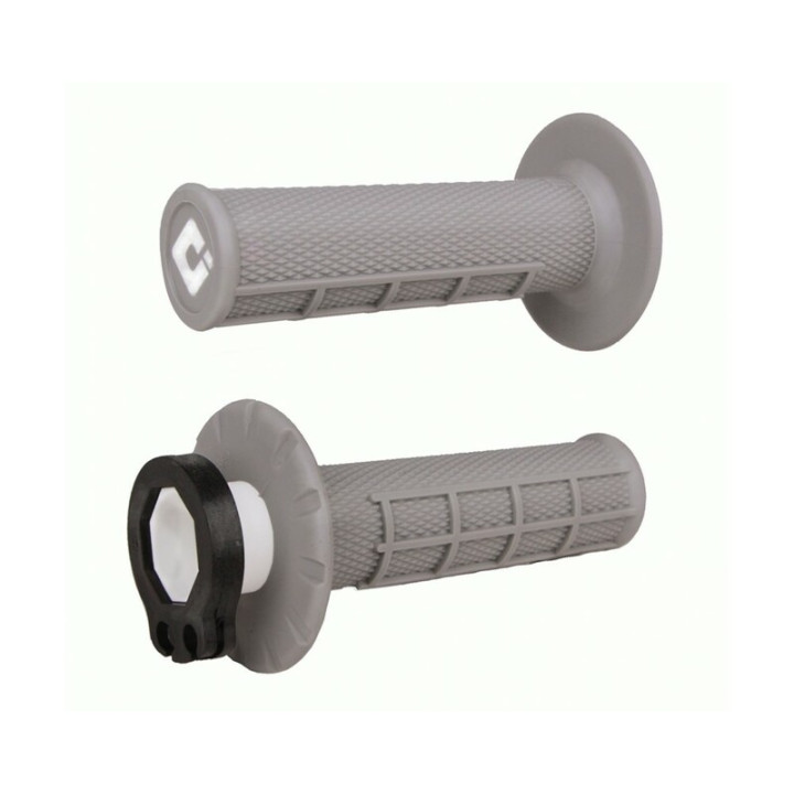 Revêtements ODI MX V2 Lock-On semi-gauffré - gris | Oxmoto