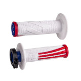 Rêvetements ODI Emig Pro V2 Lock-On - blanc/rouge | Oxmoto