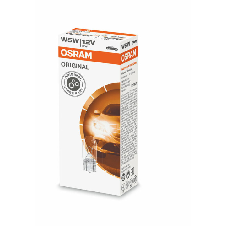Ampoule OSRAM Original Line W5W 12V 5W - boîte de | Oxmoto