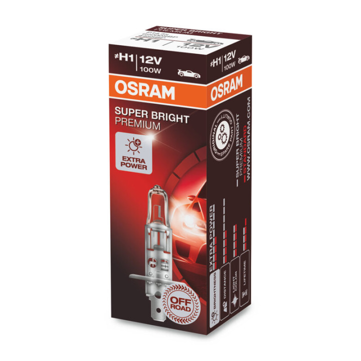 Ampoule OSRAM Super Bright H1 12V/55W - X1 | Oxmoto