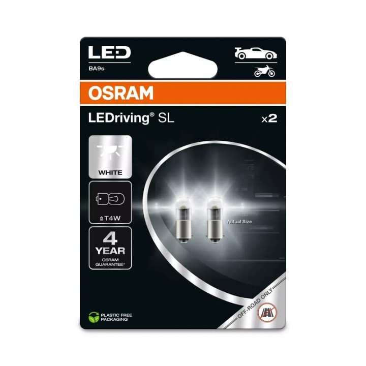 Ampoule OSRAM Retrofit LEDriving T4W 12V 0,8W | Oxmoto