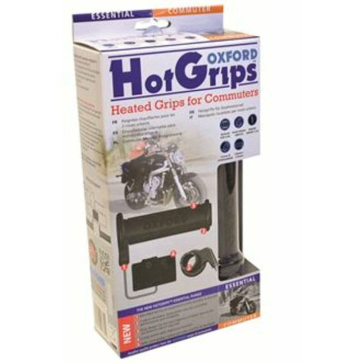 Poignées chauffantes Oxford Essential Commuter | Oxmoto