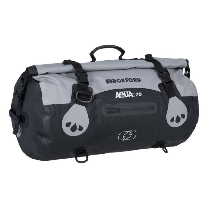 Sacoche Oxford Aqua T-70 Roll Bag gris/noir 70L | Oxmoto