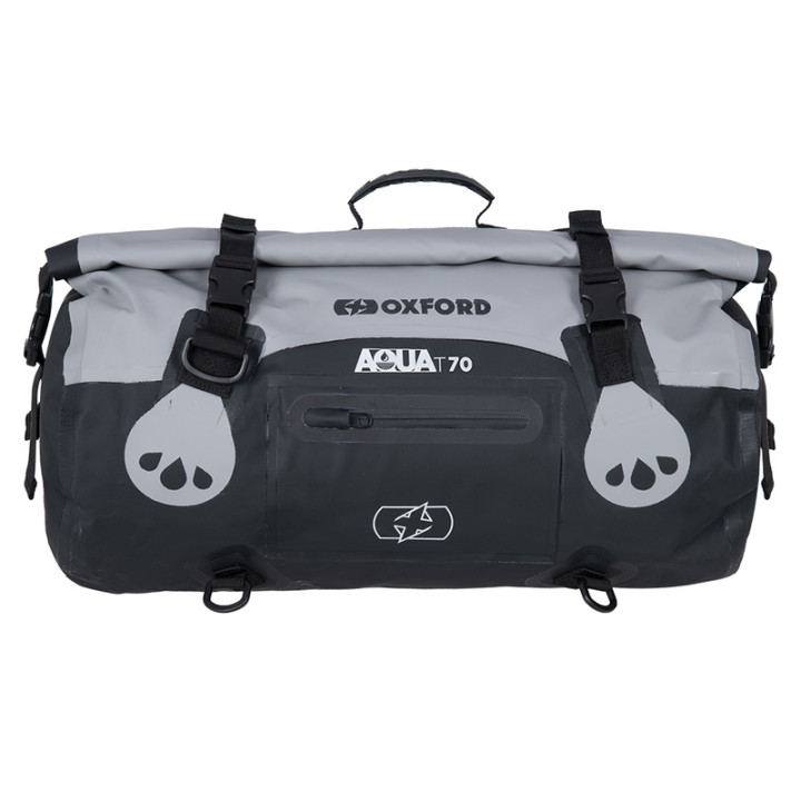 Sacoche Oxford Aqua T-70 Roll Bag gris/noir 70L | Oxmoto