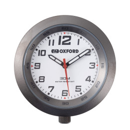 Horloge analogue Oxford cadre titane/fond blanc | Oxmoto
