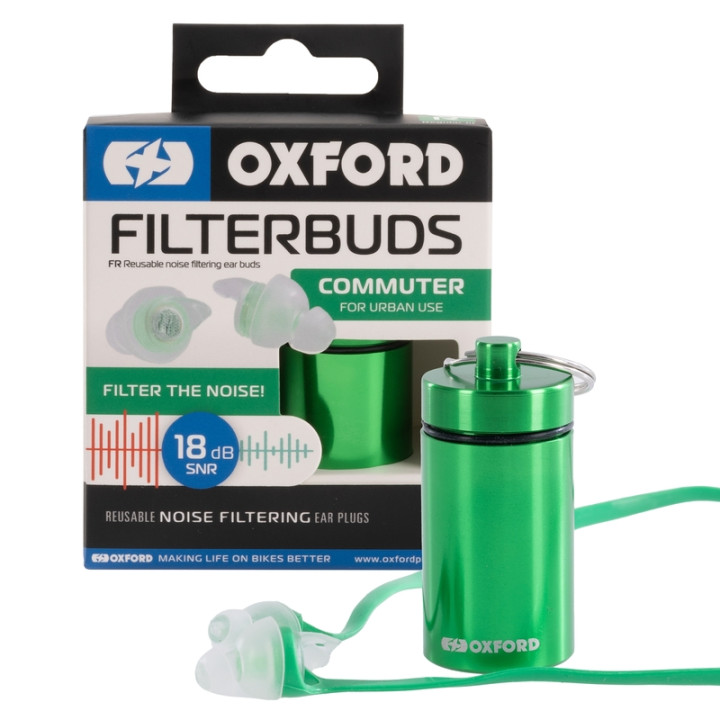Oxford FilterBuds Commuter 18 SNR | Oxmoto