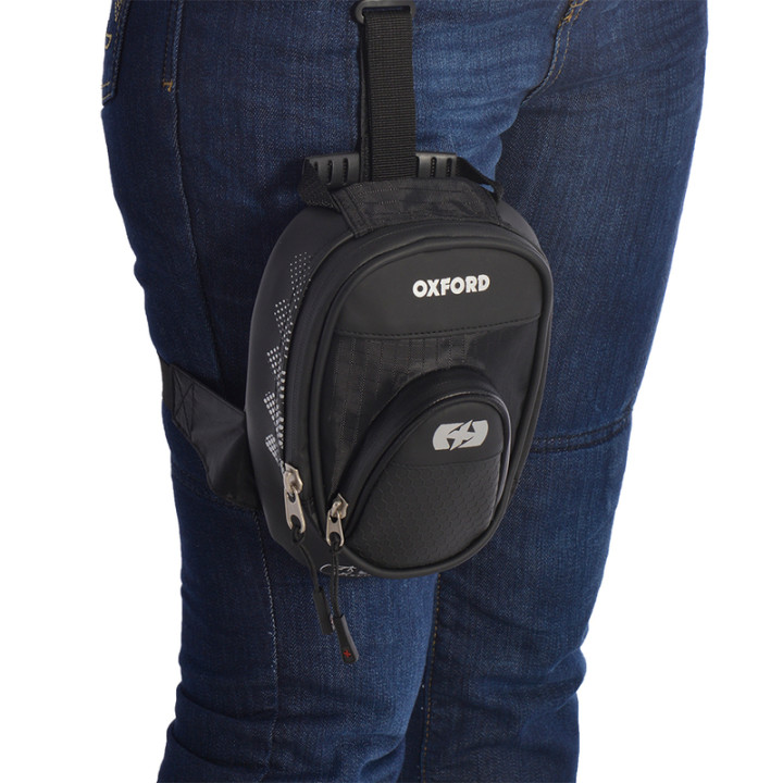 Sacoche jambe Oxford L1R noir | Oxmoto