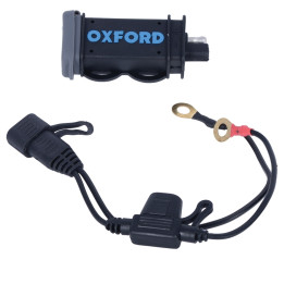 Kit chargeur Oxford USB Fused Power 2,1A | Oxmoto