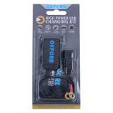 Kit chargeur Oxford USB Fused Power 2,1A | Oxmoto