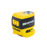Bloque-disque Oxford XA5 Alarm - jaune & noir | Oxmoto