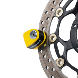 Bloque-disque Oxford XA5 Alarm - jaune & noir | Oxmoto