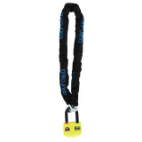 Bloque-disque Oxford Boss Alarm 14 mm avec chaîne 12 mm x 1,2 m - homologué Sold Secure Gold