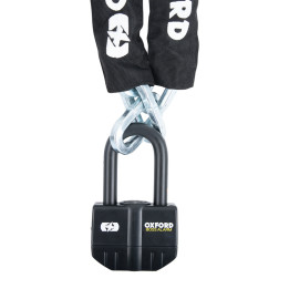Antivol chaîne Oxford Boss Alarm 16mm + chaine 12X1.2 - homologué Sold Secure Gold / FG SBSC / ART4