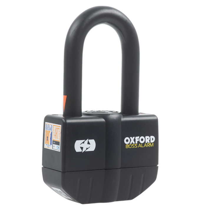Antivol chaîne Oxford Boss Alarm 16mm + chaine 12X1.2 - homologué Sold Secure Gold / FG SBSC / ART4
