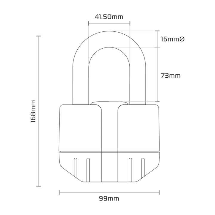 Antivol chaîne Oxford Boss Alarm 16mm + chaine 12X1.2 - homologué Sold Secure Gold / FG SBSC / ART4