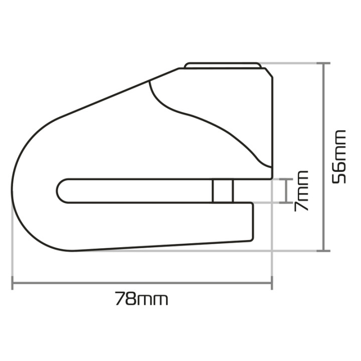 Bloque-disque Oxford XA6 LK215 | Oxmoto