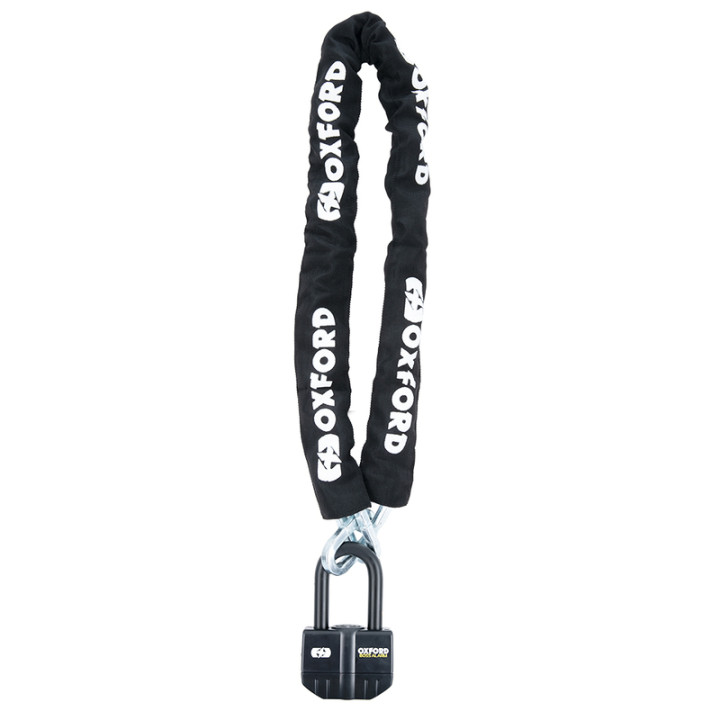 Antivol chaîne Oxford Boss Alarm 16mm + chaine 12mm X 1.5m - homologué Sold Secure Gold / FG SBSC / ART4