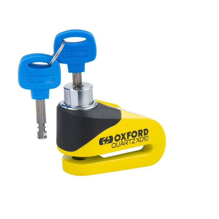 Bloque-disque Oxford Quartz XD10 - Ø10mm jaune/noir | Oxmoto