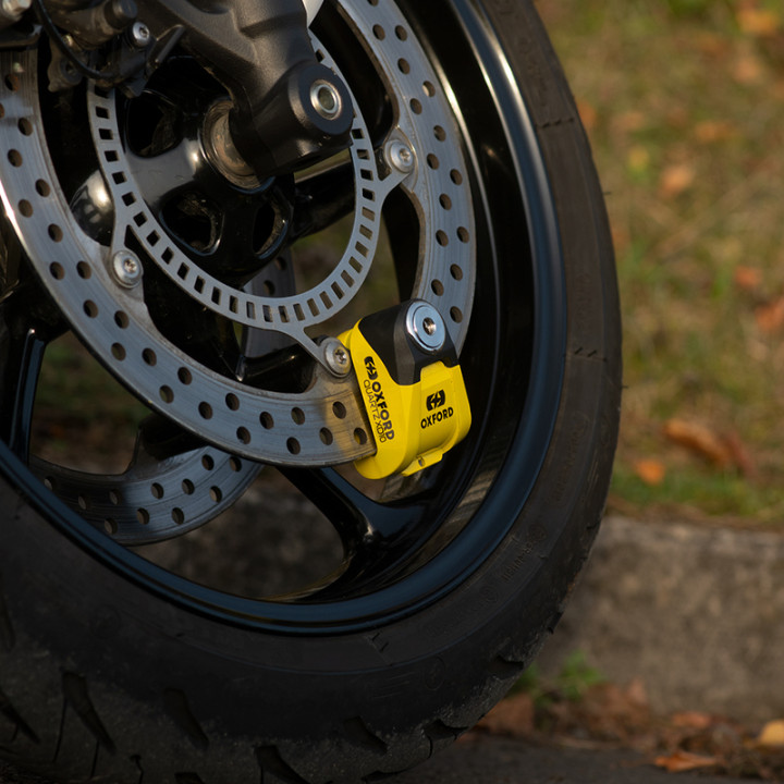 Bloque-disque Oxford Quartz XD10 - Ø10mm jaune/noir | Oxmoto