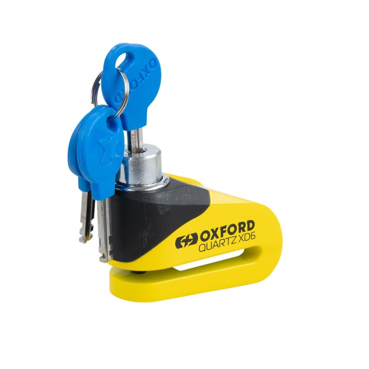 Bloque-disque Oxford Quartz XD6 - Ø6mm jaune/noir | Oxmoto