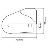 Bloque-disque Oxford Quartz XD6 - Ø6mm jaune/noir | Oxmoto