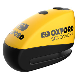 Bloque-disque Oxford Screamer 7 - Ø7mm jaune/noir | Oxmoto