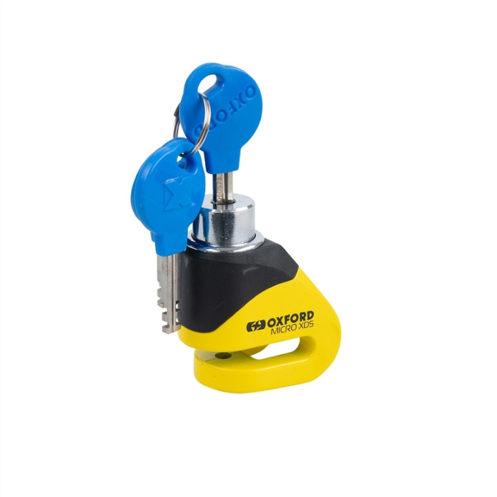 Bloque-disque Oxford XD5 - 5.5mm jaune/noir | Oxmoto