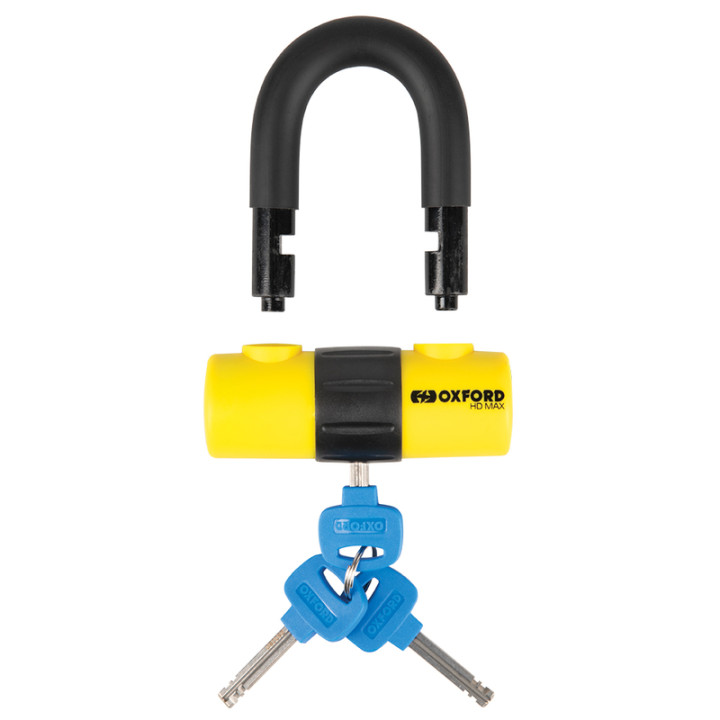Bloque-disque Oxford HD MAX - Ø14mm jaune - homologué Sold Secure Gold