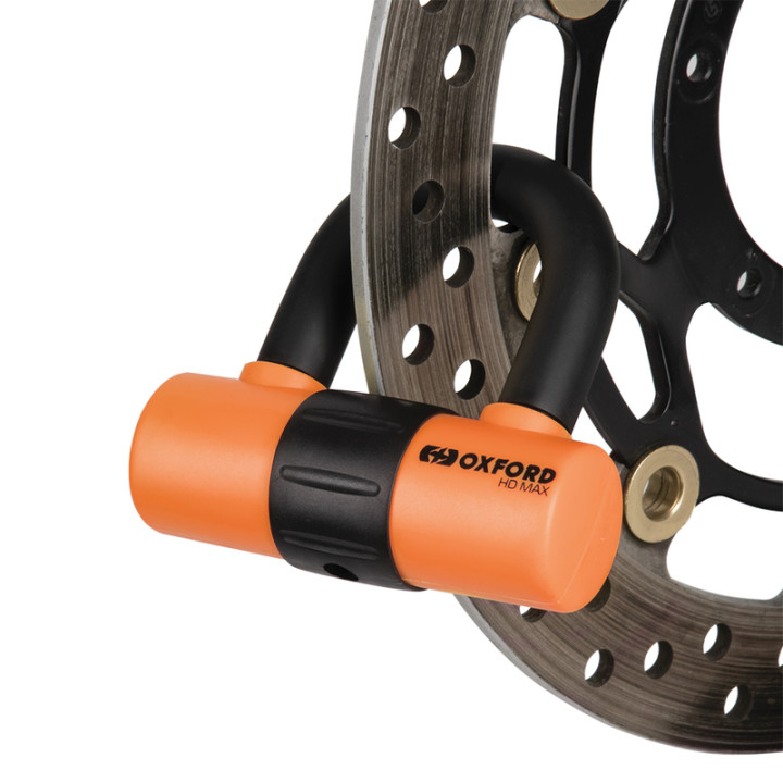 Bloque-disque Oxford HD MAX - Ø14mm orange - homologué Sold Secure Gold