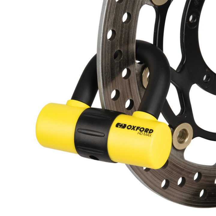 Bloque-disque Oxford HD MAX - Ø14mm jaune - homologué Sold Secure Gold