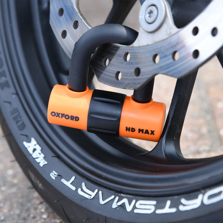 Bloque-disque Oxford HD MAX - Ø14mm orange - homologué Sold Secure Gold