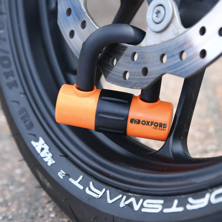 Bloque-disque Oxford HD MAX - Ø14mm orange - homologué Sold Secure Gold