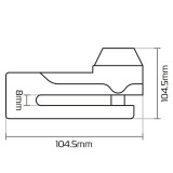 Bloque-disque Oxford Titan ø10mm - noir | Oxmoto