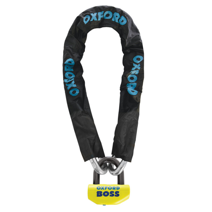 Chaîne antivol Oxford 16mm Big Boss+ - 1,5m x 12mm - Homologué ART4 / Sold Secure Gold