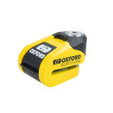 Bloque-disque alarme Oxford XA10 - Ø10mm jaune/noir | Oxmoto