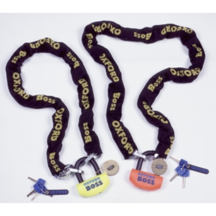 Chaîne antivol Oxford 16mm Big Boss+ - 2M x 12mm - Homologué ART4 / Sold Secure Gold
