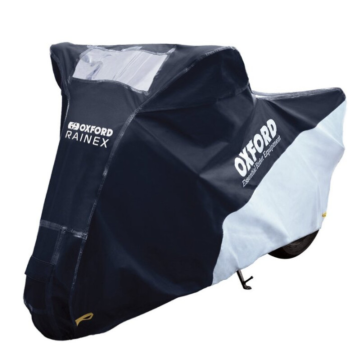 Housse de protection extérieur Oxford Rainex noir/argent - moto / scooter