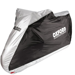 Housse de protection intérieur / extérieur Oxford Aquatex noir/argent - moto / scooter