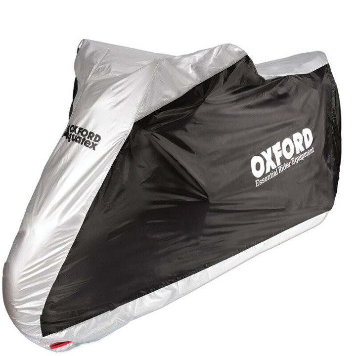 Housse de protection intérieur / extérieur Oxford Aquatex noir/argent - moto / scooter