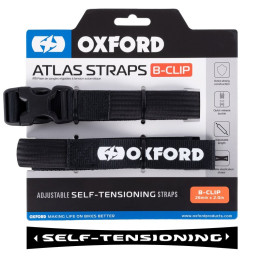 Sangle B Clip Oxford Atlas 26mm x 2.0M noir (paire) | Oxmoto