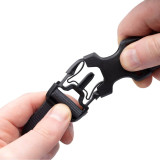 Sangle B Clip Oxford Atlas 26mm x 2.0M noir (paire) | Oxmoto