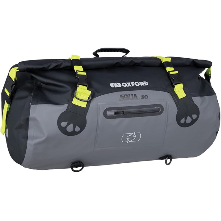 Sacoche rouleau Oxford Aqua T30 - 30 L - noir/gris/jaune fluo