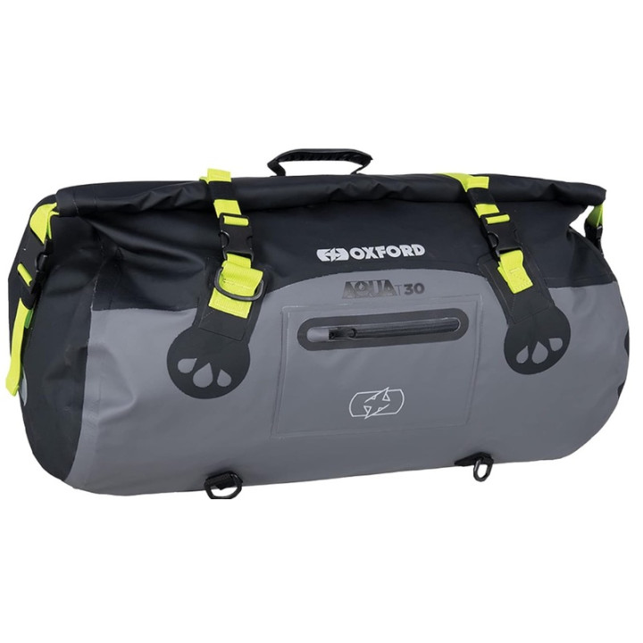Sacoche rouleau Oxford Aqua T30 - 30 L - noir/gris/jaune fluo
