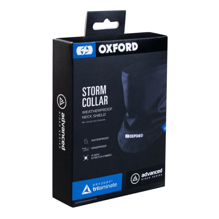 Tour de cou Oxford Advance Storm - noir | Oxmoto
