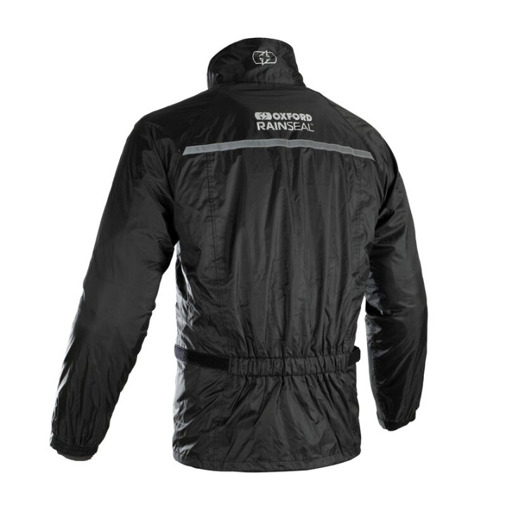 Veste de pluie Oxford Rainseal noir taille | Oxmoto