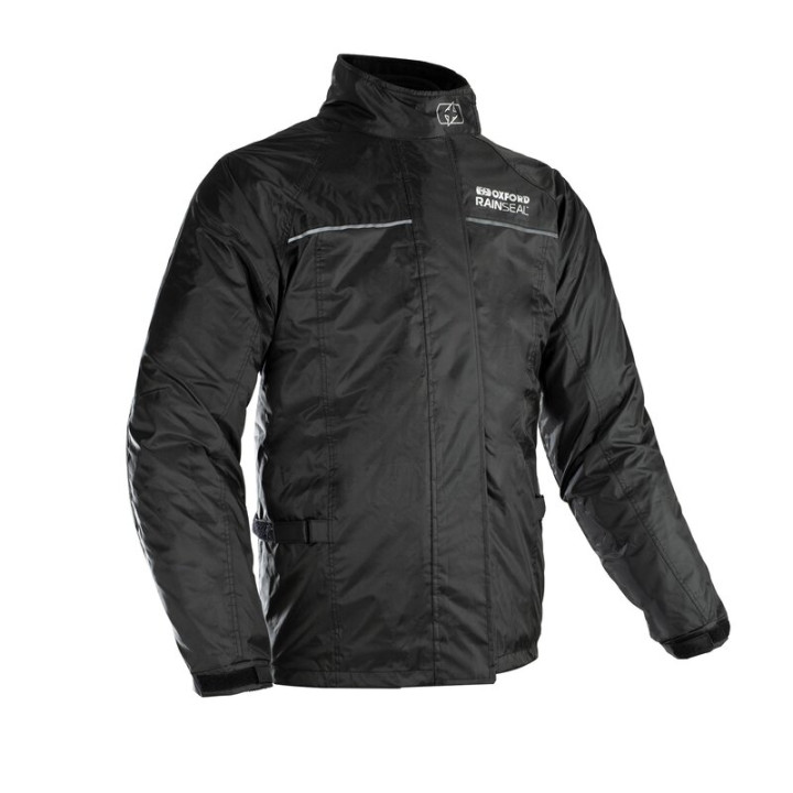 Veste de pluie Oxford Rainseal noir taille | Oxmoto