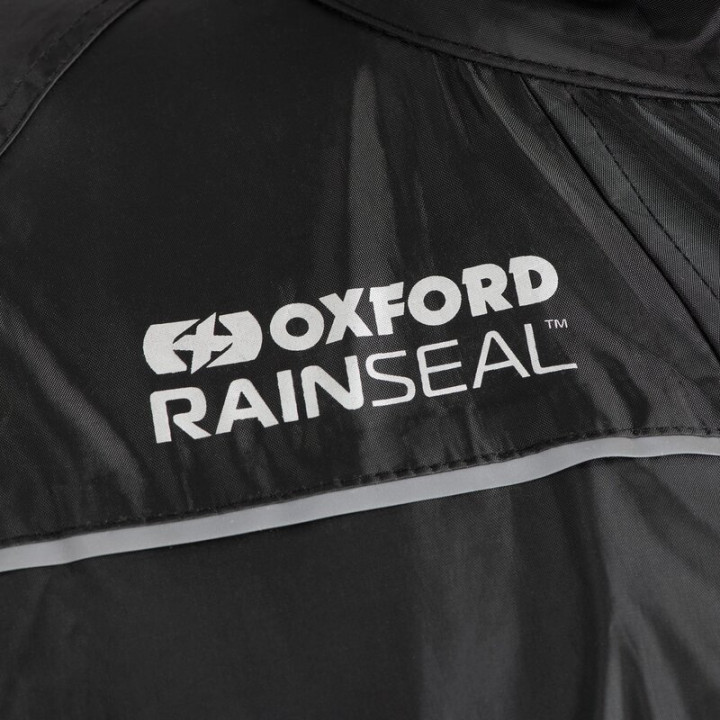 Combinaison de pluie Oxford noir taille | Oxmoto