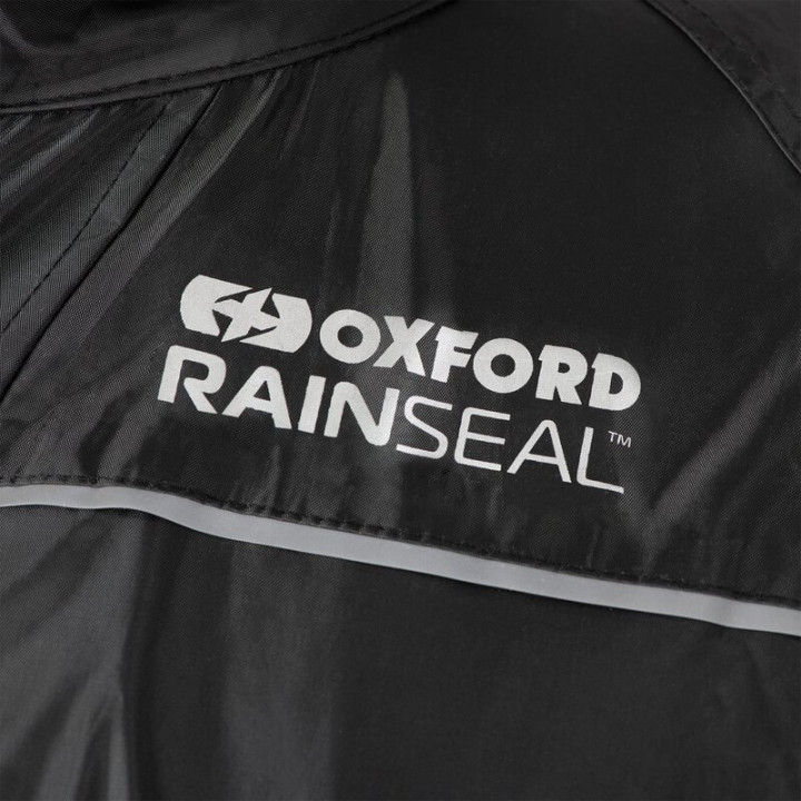 Veste de pluie Oxford Rainseal noir taille | Oxmoto